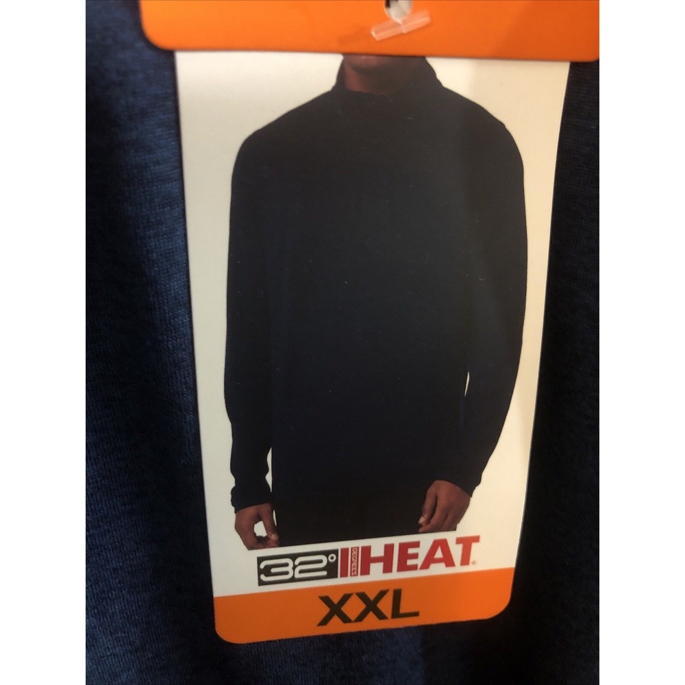 New 32 Degrees Heat  Men's Quarter 1/4  Zip Pullover, Blue, XXL Large